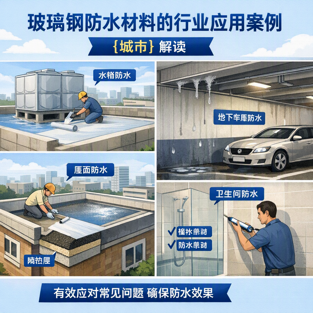 玻璃钢防水材料的行业应用案例，安康解读